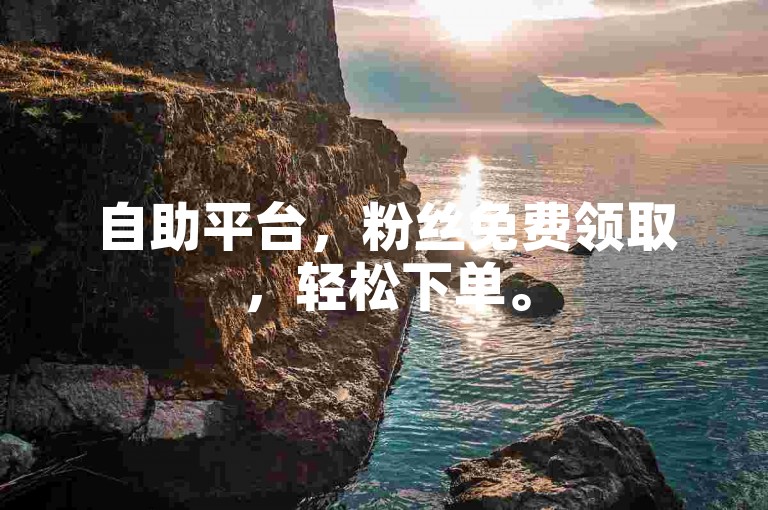 自助平台，粉丝免费领取，轻松下单。