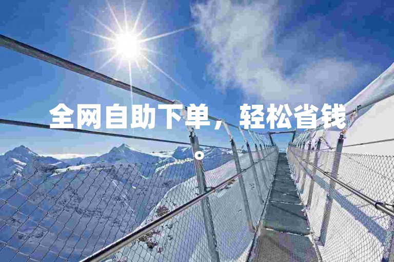 全网自助下单，轻松省钱。