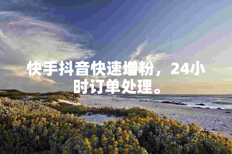 快手抖音快速增粉，24小时订单处理。