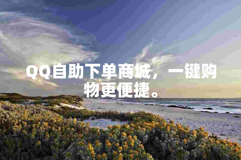 QQ自助下单商城，一键购物更便捷。