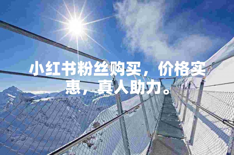 小红书粉丝购买，价格实惠，真人助力。