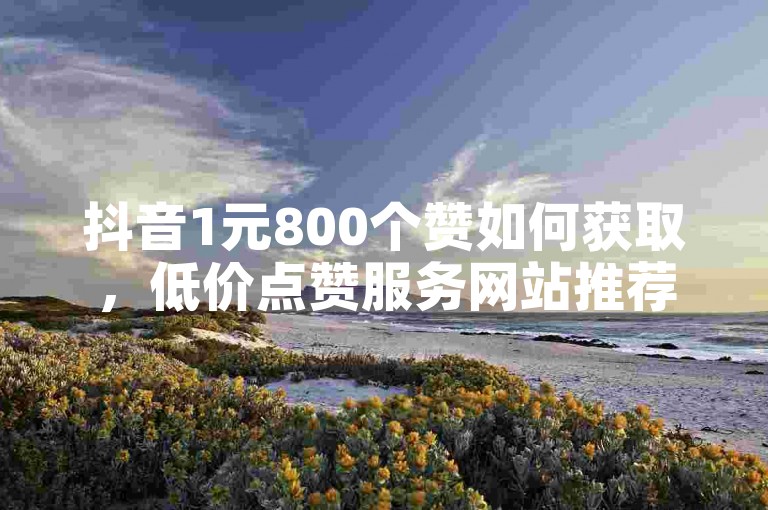 抖音1元800个赞如何获取，低价点赞服务网站推荐。