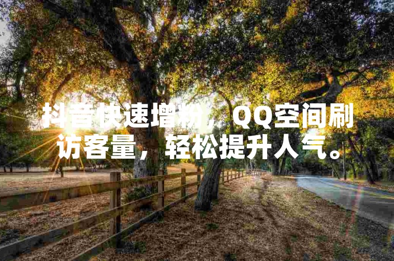 抖音快速增粉，QQ空间刷访客量，轻松提升人气。
