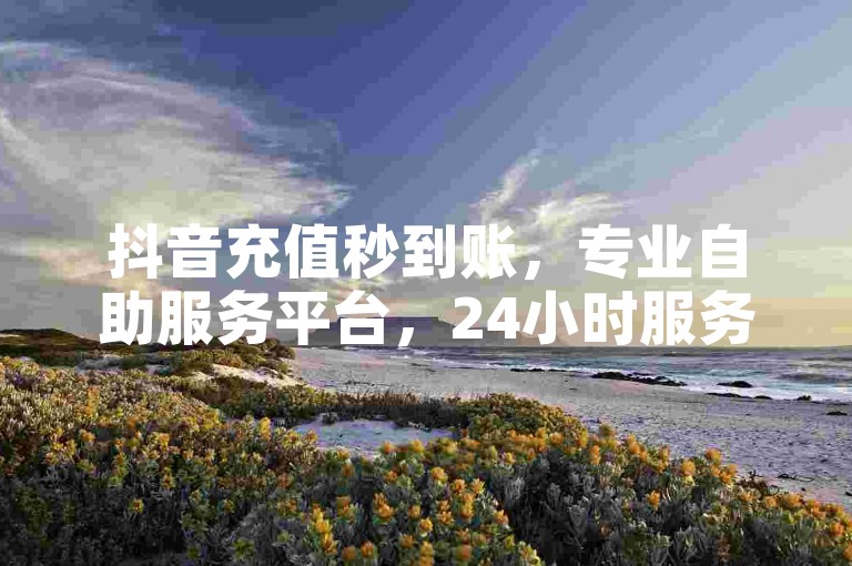 抖音充值秒到账，专业自助服务平台，24小时服务。