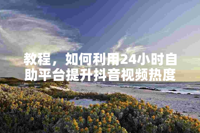 教程，如何利用24小时自助平台提升抖音视频热度。