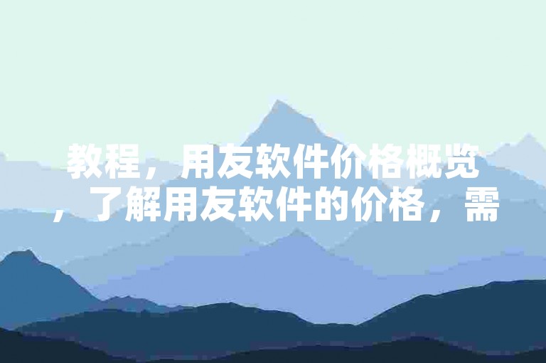 教程，用友软件价格概览，了解用友软件的价格，需考虑企业需求、版本与功能模块。