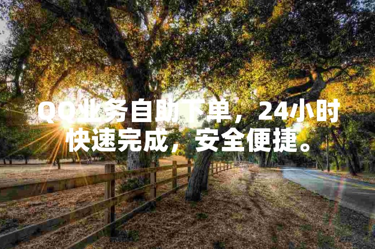 QQ业务自助下单，24小时快速完成，安全便捷。