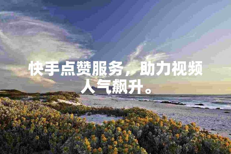 快手点赞服务，助力视频人气飙升。