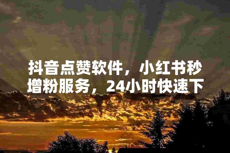 抖音点赞软件，小红书秒增粉服务，24小时快速下单。