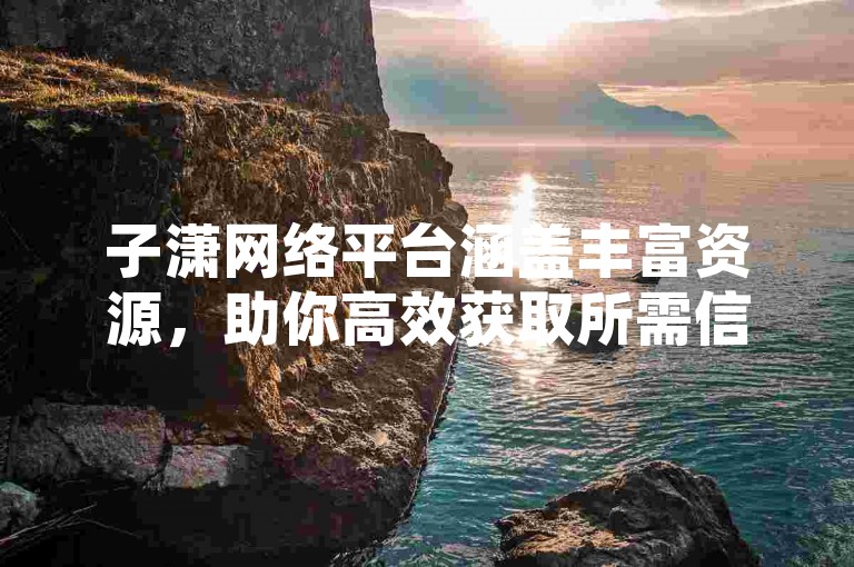 子潇网络平台涵盖丰富资源，助你高效获取所需信息。