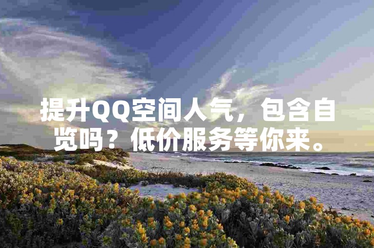提升QQ空间人气，包含自览吗？低价服务等你来。