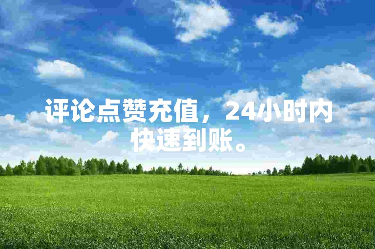 评论点赞充值，24小时内快速到账。