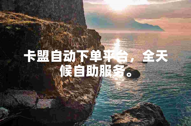 卡盟自动下单平台，全天候自助服务。