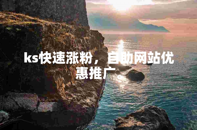 ks快速涨粉，自助网站优惠推广。