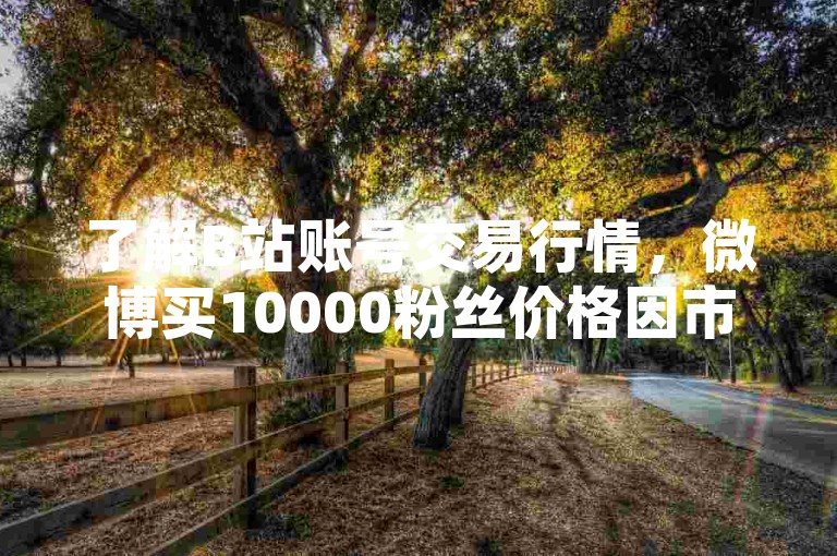 了解B站账号交易行情，微博买10000粉丝价格因市场而异。