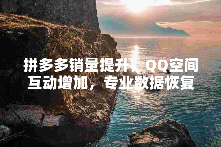 拼多多销量提升，QQ空间互动增加，专业数据恢复服务。