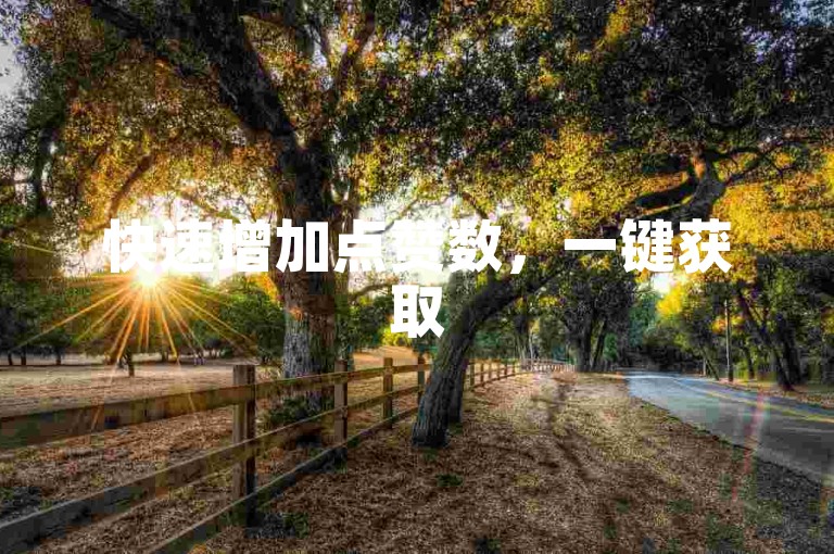 快速增加点赞数，一键获取5000赞。