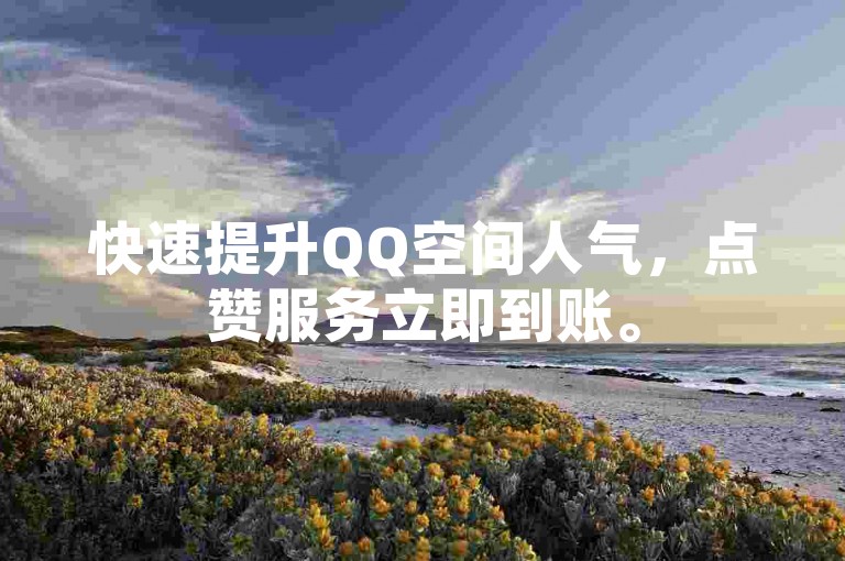 快速提升QQ空间人气，点赞服务立即到账。