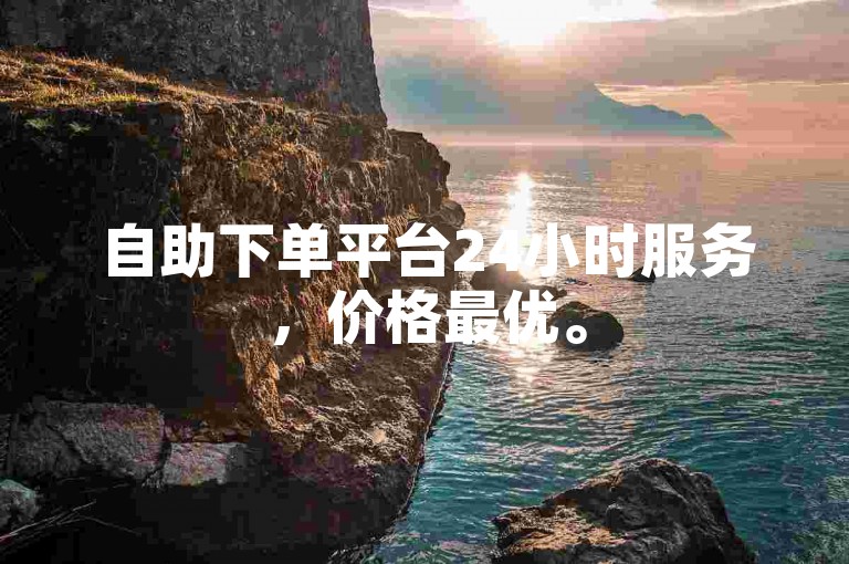 自助下单平台24小时服务，价格最优。