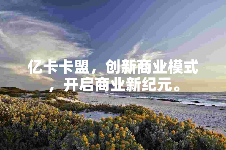 亿卡卡盟，创新商业模式，开启商业新纪元。