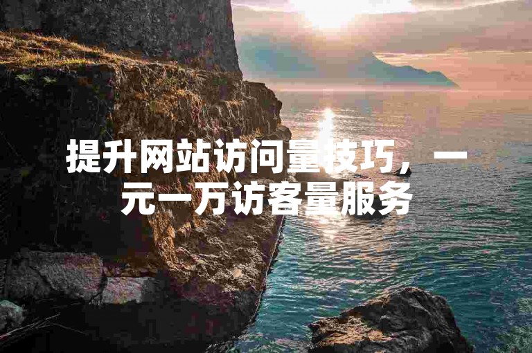 提升网站访问量技巧，一元一万访客量服务