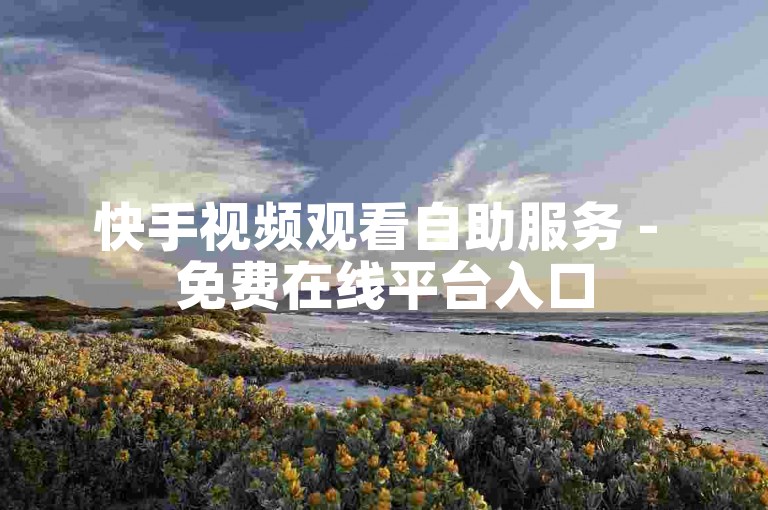 快手视频观看自助服务 - 免费在线平台入口