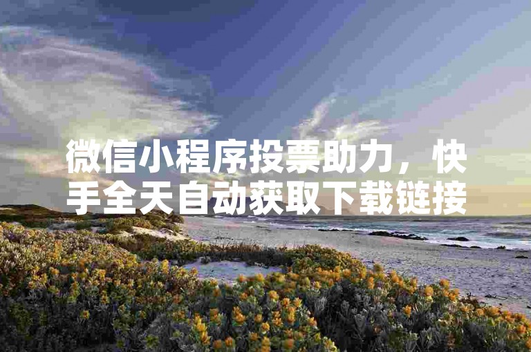 微信小程序投票助力，快手全天自动获取下载链接。