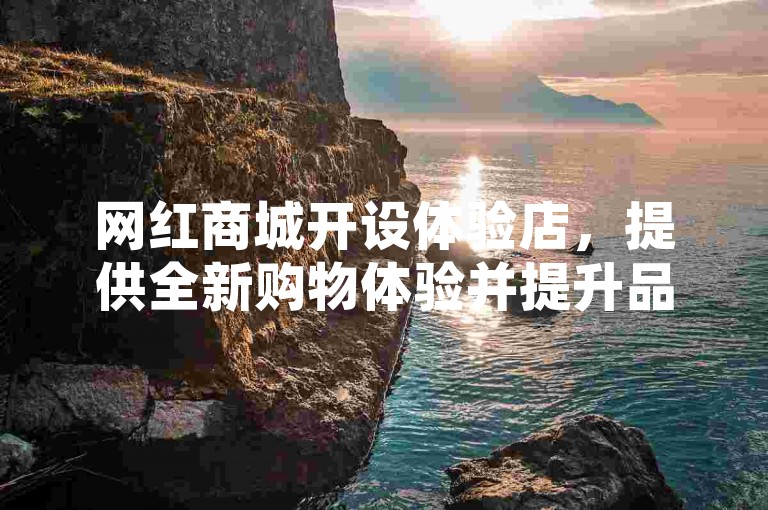网红商城开设体验店，提供全新购物体验并提升品牌形象。