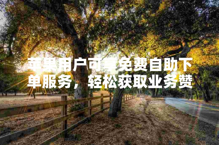 苹果用户可享免费自助下单服务，轻松获取业务赞数。