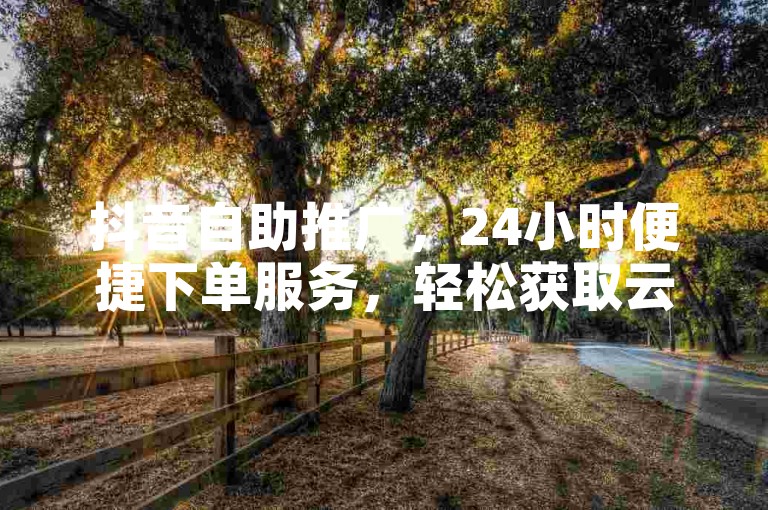抖音自助推广，24小时便捷下单服务，轻松获取云商城资源。