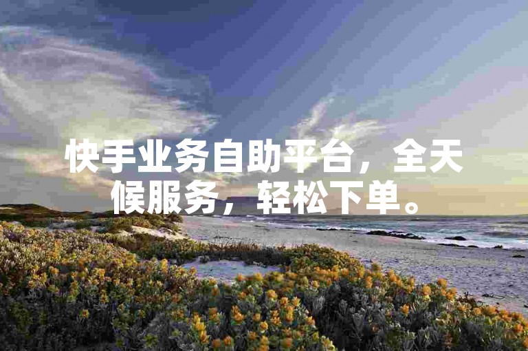 快手业务自助平台，全天候服务，轻松下单。