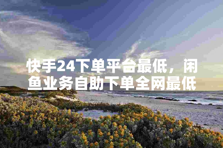 快手24下单平台最低，闲鱼业务自助下单全网最低价。