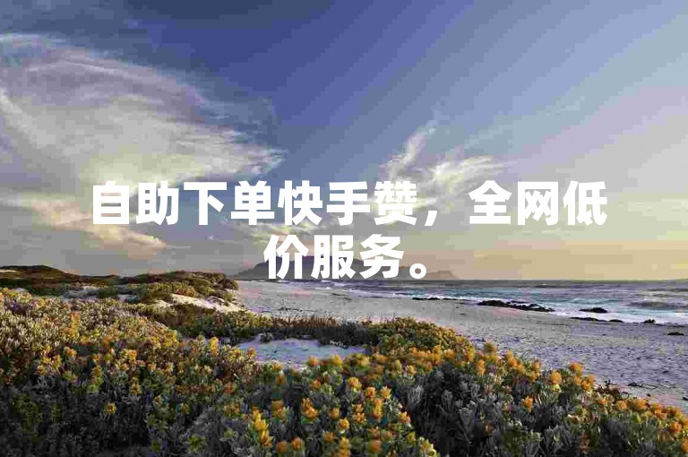 自助下单快手赞，全网低价服务。