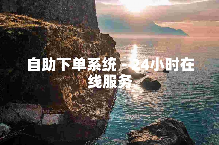 自助下单系统 - 24小时在线服务