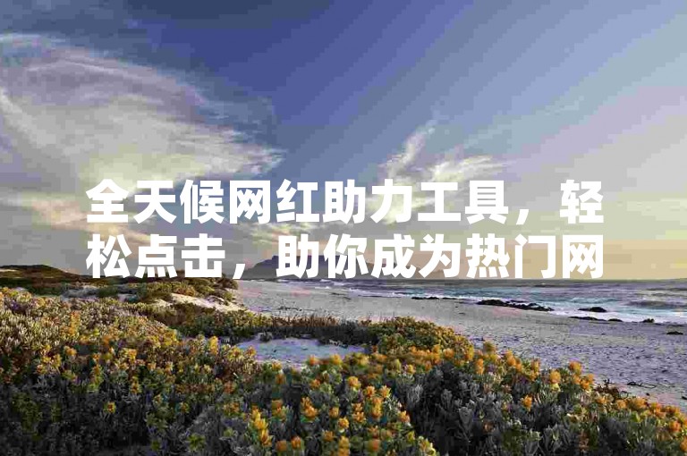 全天候网红助力工具，轻松点击，助你成为热门网红！