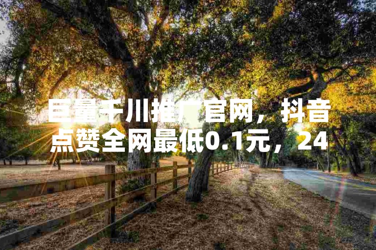 巨量千川推广官网，抖音点赞全网最低0.1元，24小时自助下单直播间教程。