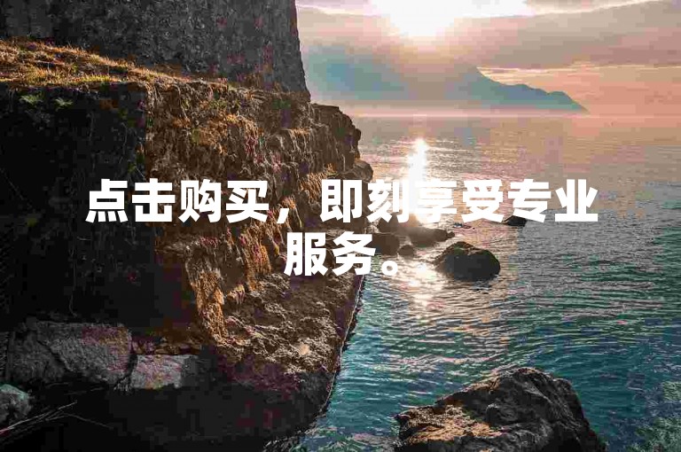 点击购买，即刻享受专业服务。