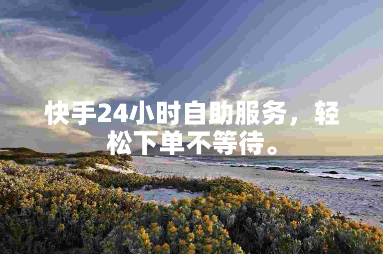 快手24小时自助服务，轻松下单不等待。