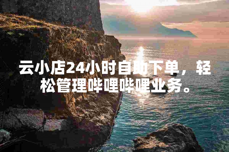 云小店24小时自助下单，轻松管理哔哩哔哩业务。