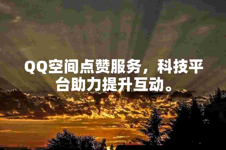 QQ空间点赞服务，科技平台助力提升互动。