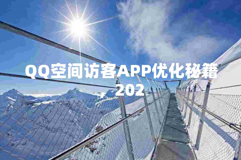 QQ空间访客APP优化秘籍，2025年必学的高效技巧！