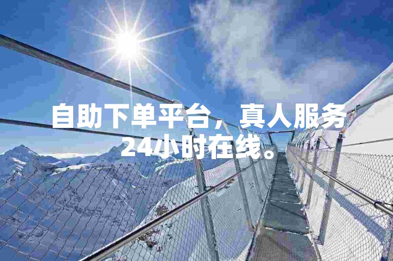 自助下单平台，真人服务24小时在线。