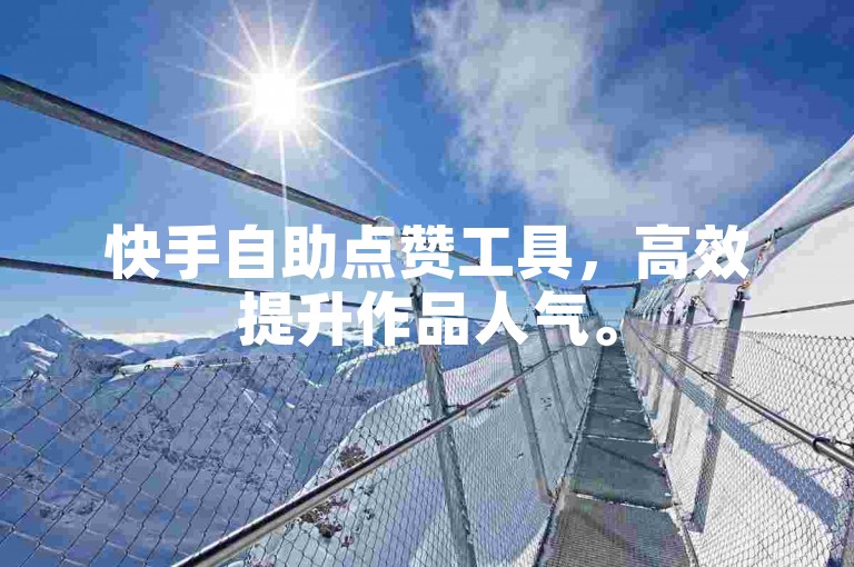 快手自助点赞工具，高效提升作品人气。