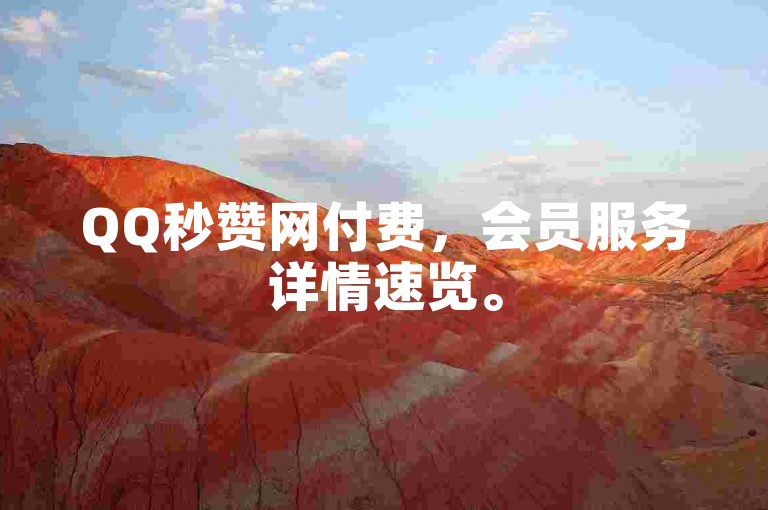 QQ秒赞网付费，会员服务详情速览。