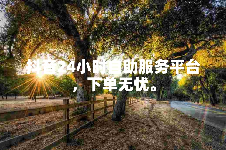 抖音24小时自助服务平台，下单无忧。