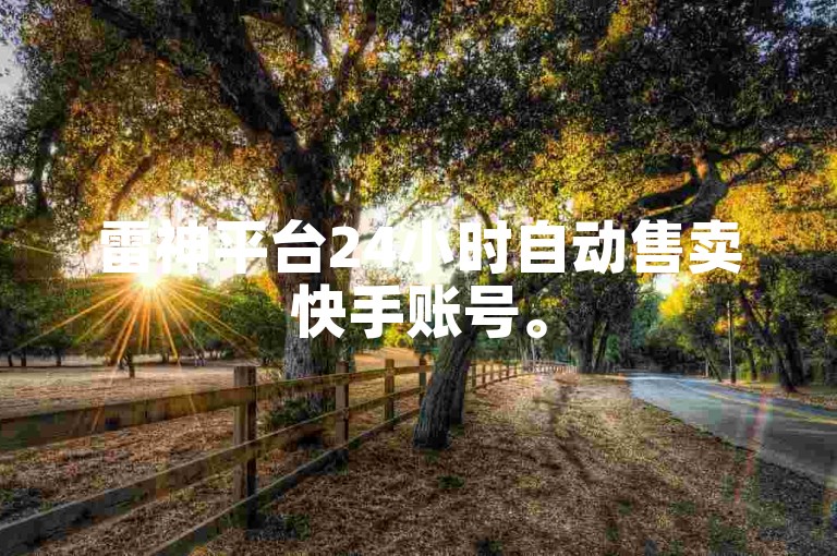 雷神平台24小时自动售卖快手账号。