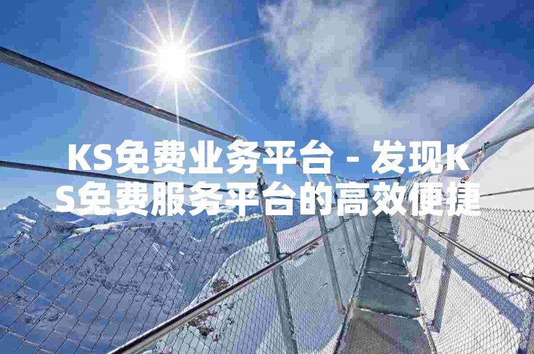 KS免费业务平台 - 发现KS免费服务平台的高效便捷！