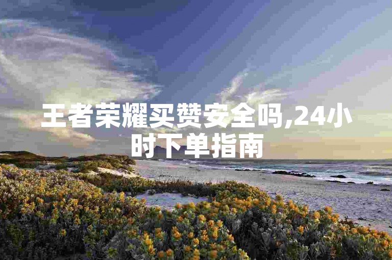 王者荣耀买赞安全吗,24小时下单指南