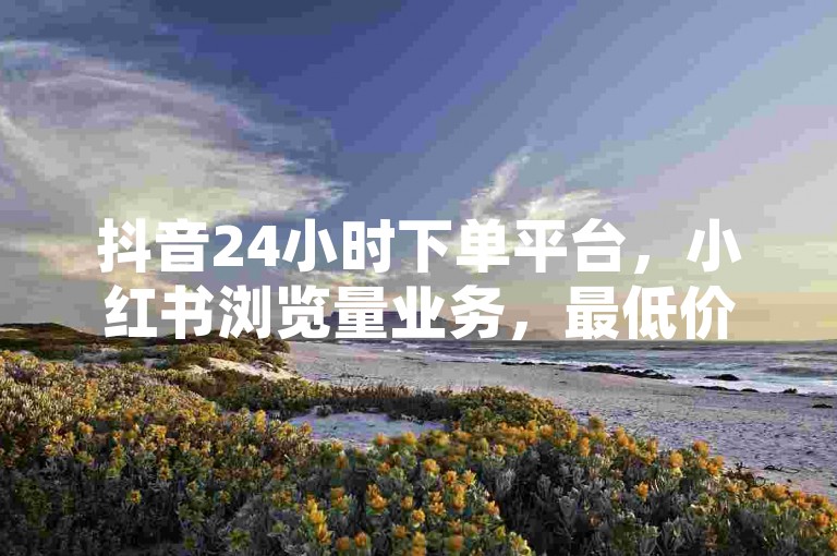 抖音24小时下单平台，小红书浏览量业务，最低价优惠。