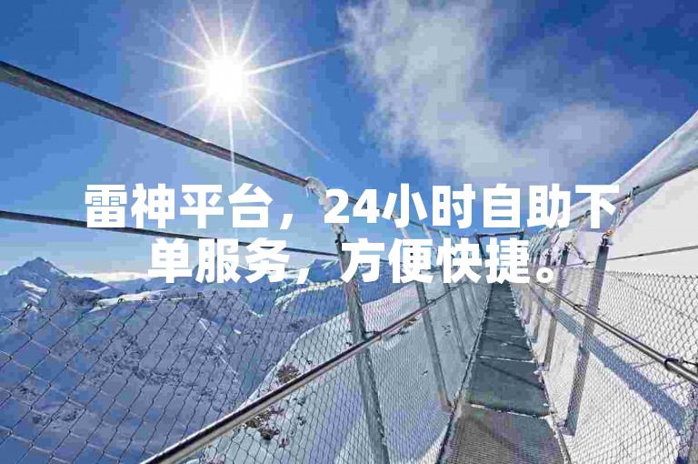 雷神平台，24小时自助下单服务，方便快捷。